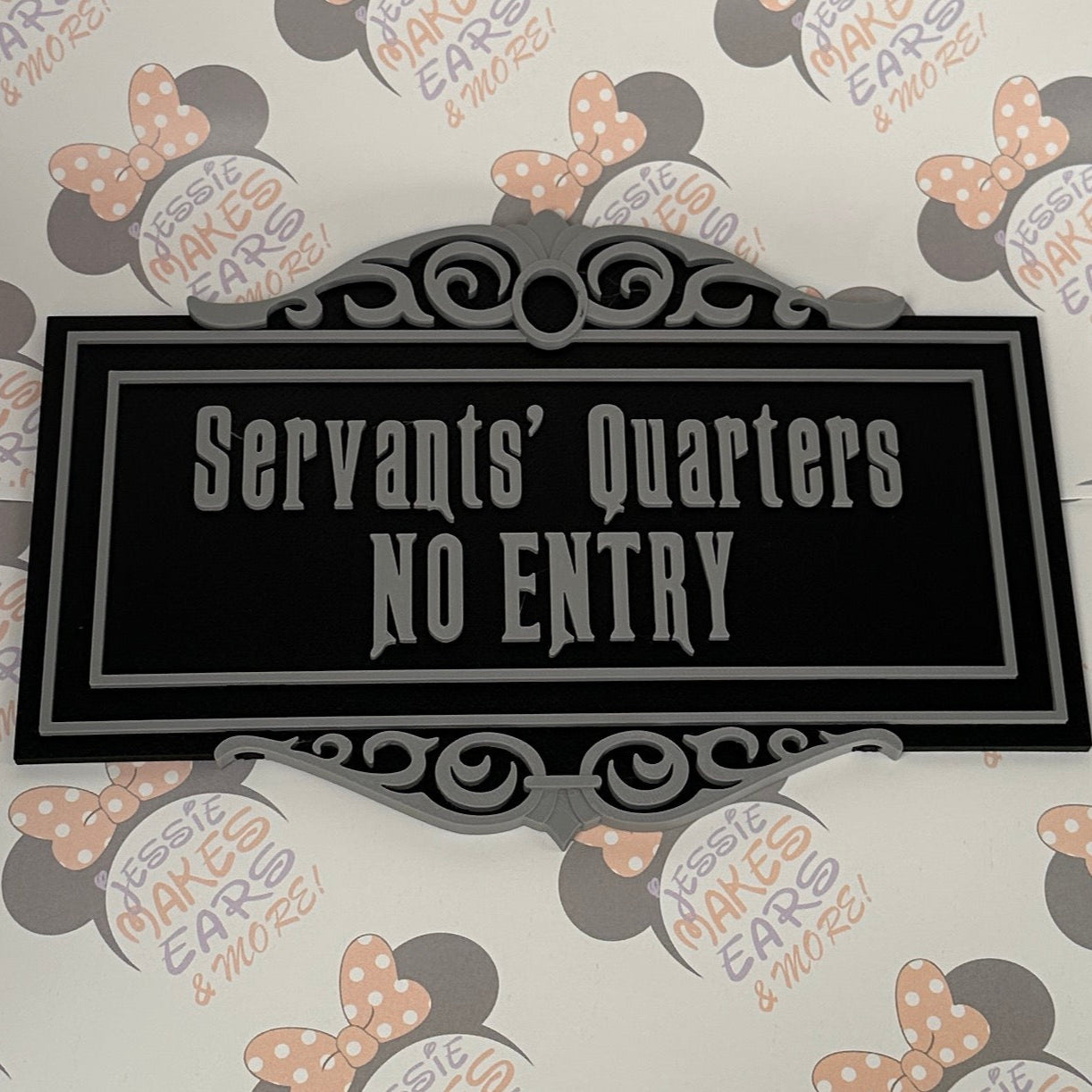 Haunted Mansion "Servants' Quarters" Replica Sign