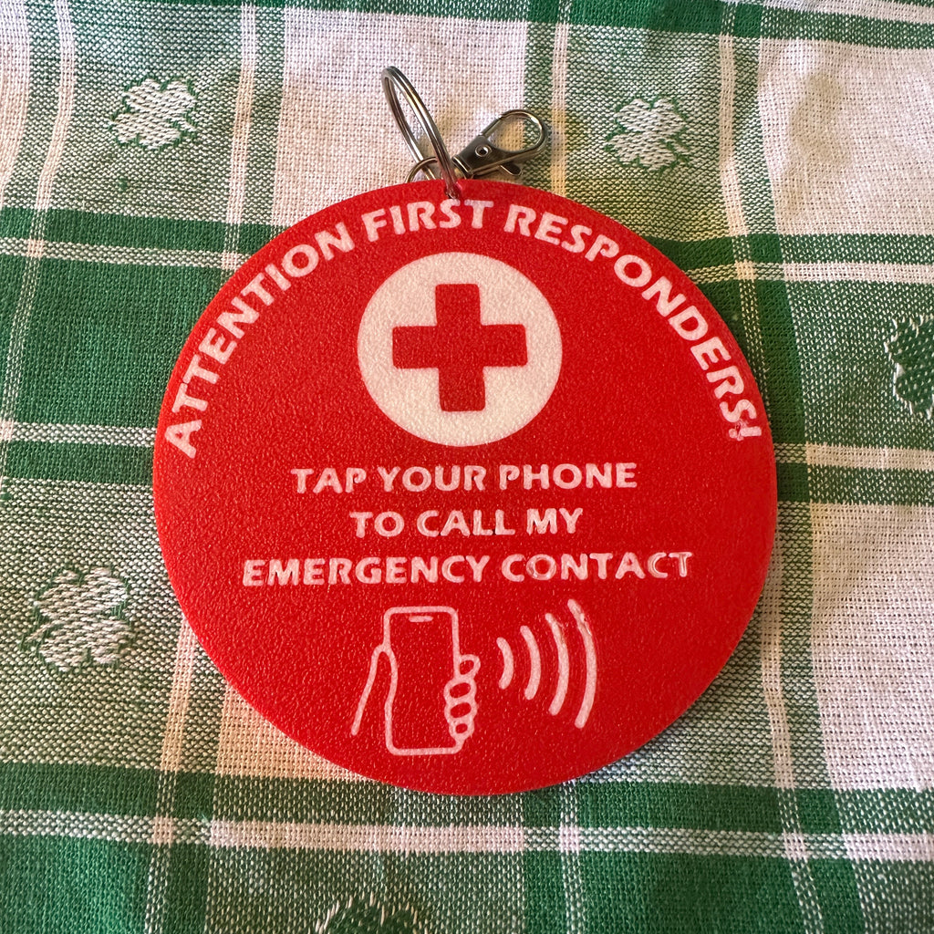 Emergency Contact NFC Bag Tag