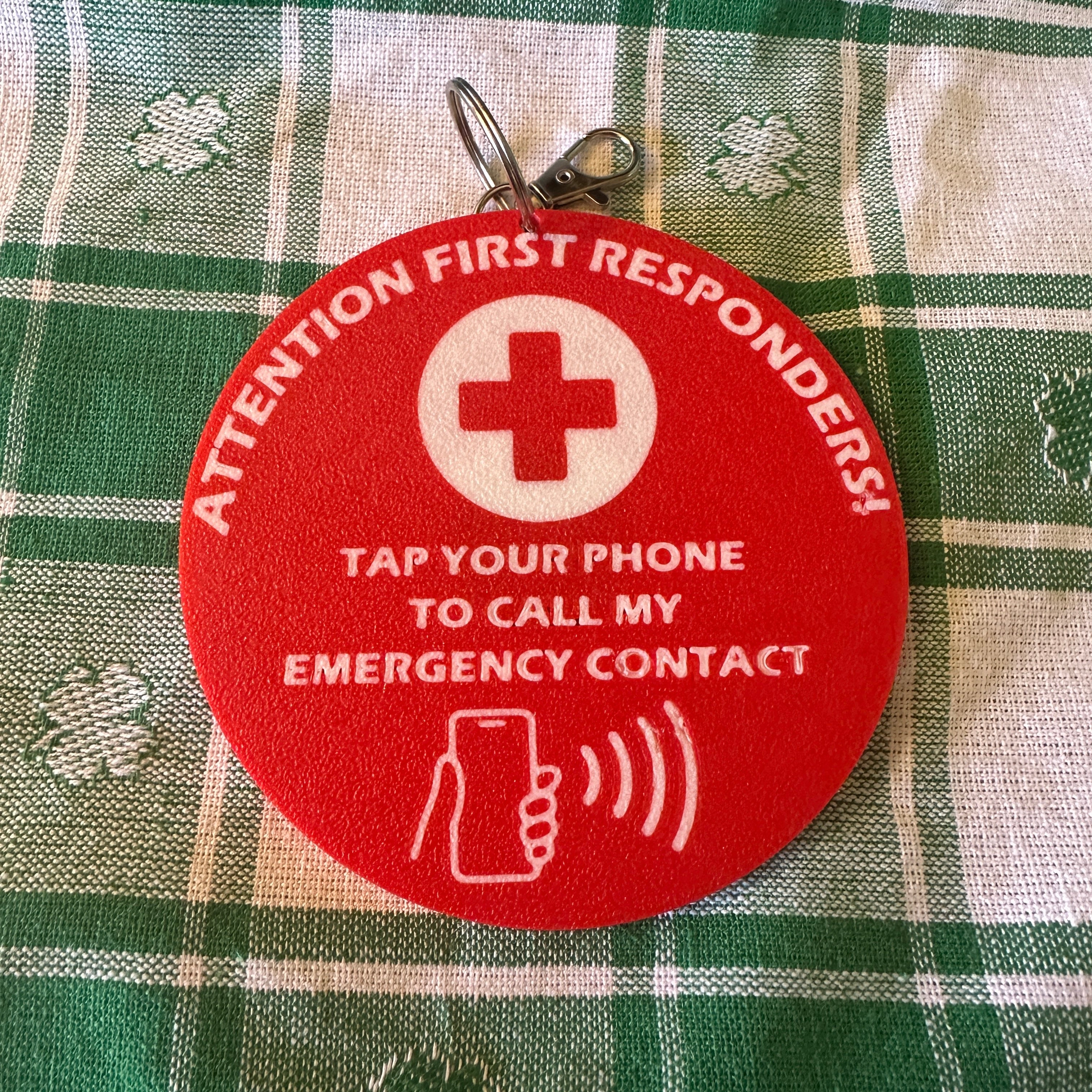 Emergency Contact NFC Bag Tag