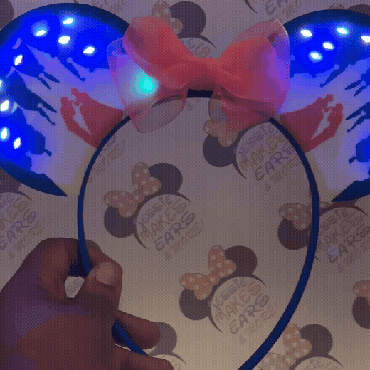 Light Up Rainbow Princess Theme Park Ears