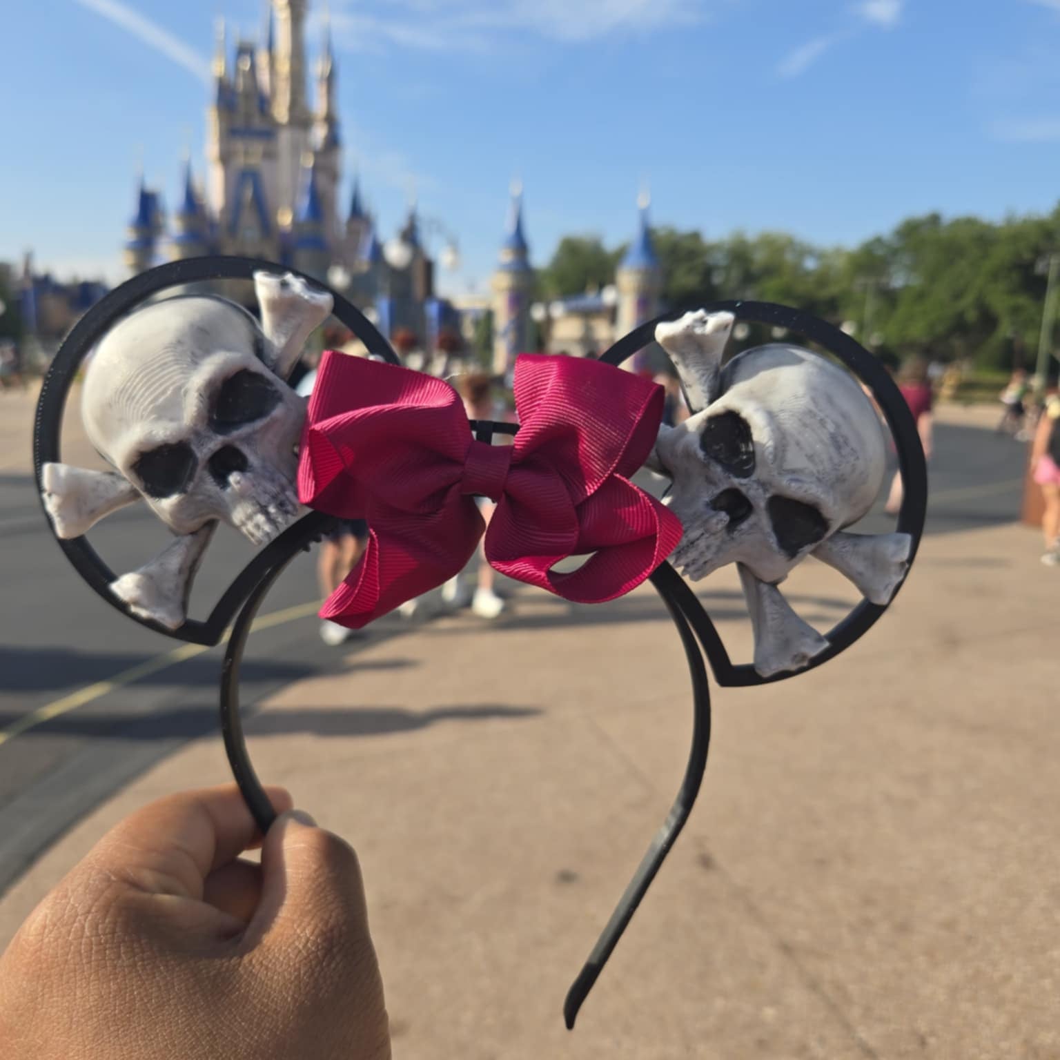 Cusred Pirate Skull Theme Park Ears