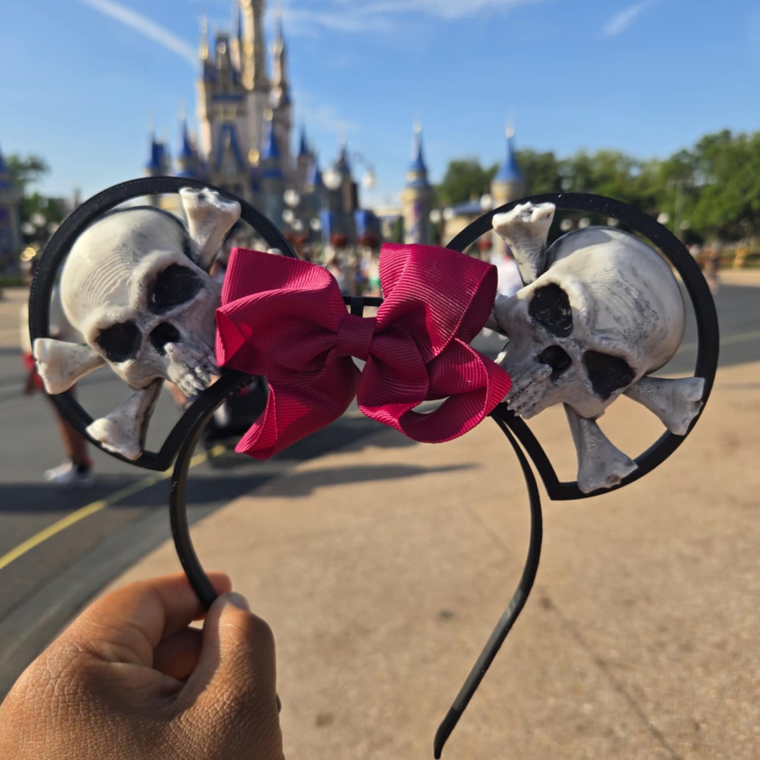 Cusred Pirate Skull Theme Park Ears